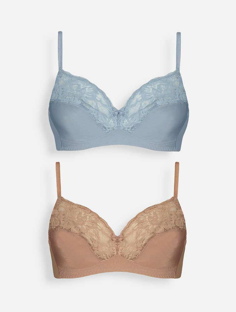 MyRunway Shop Woolworths Blue Non Padded Full Cup Bras 2 Pack for